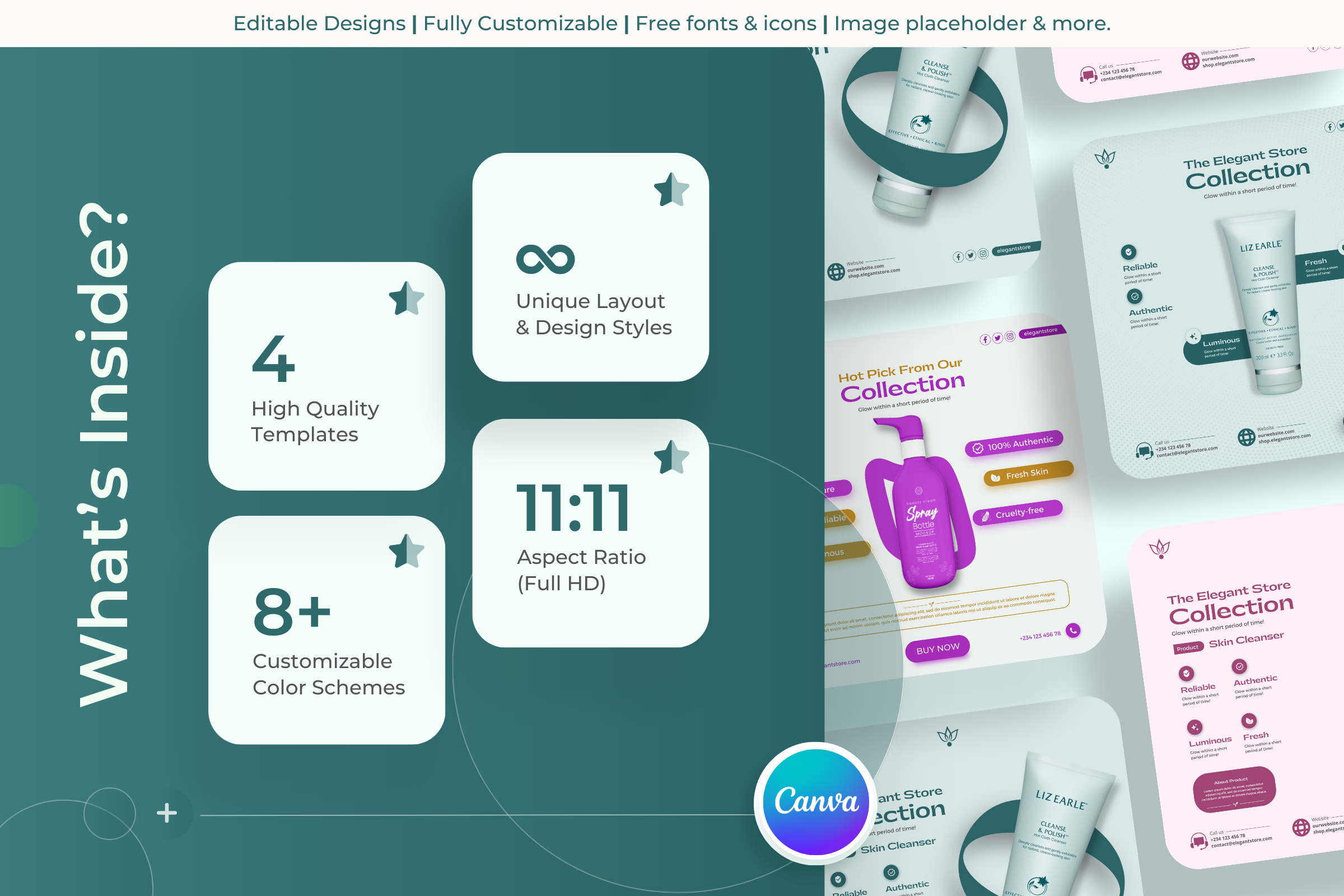 Blossom Beauty - Beauty Canva Template