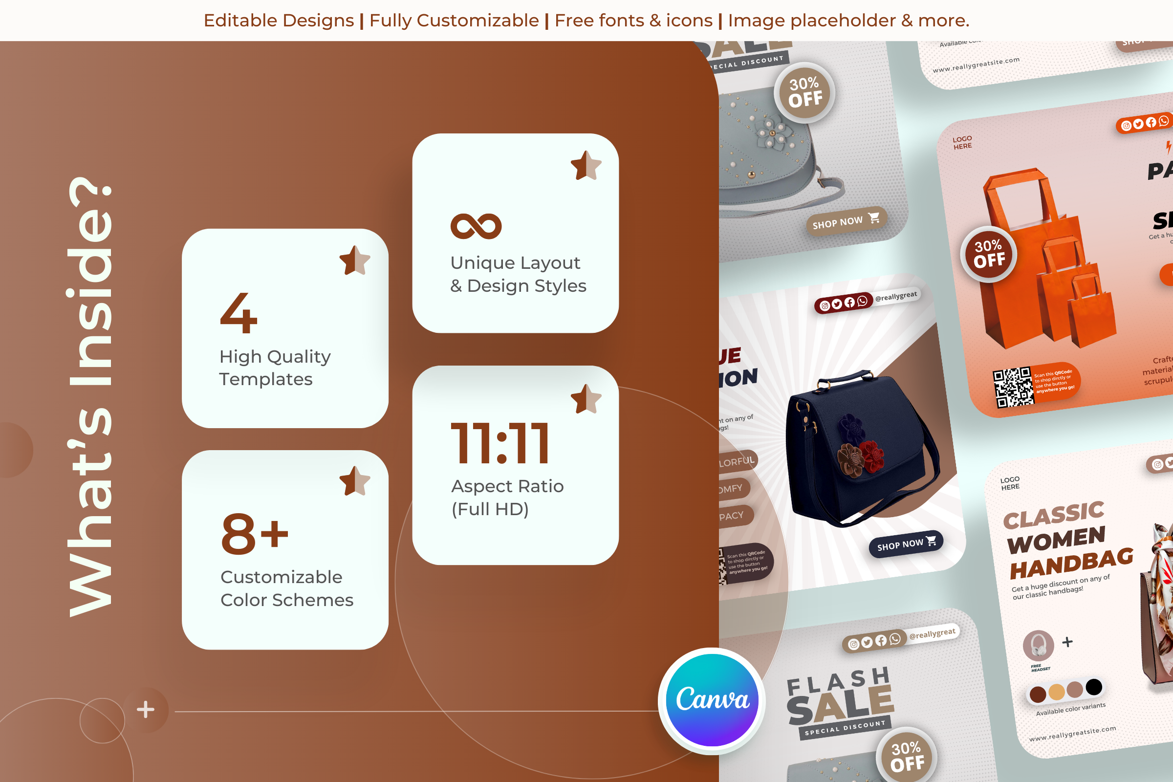 Couture Pro- Fashion Canva Templates