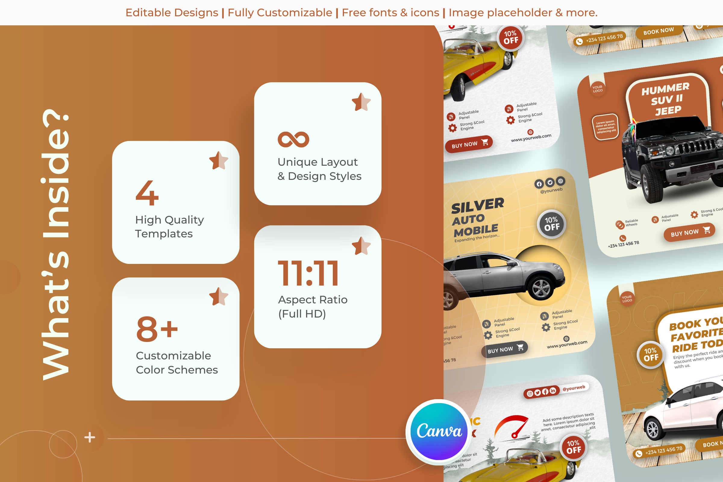 Masterpiece - Auto Canva Templates