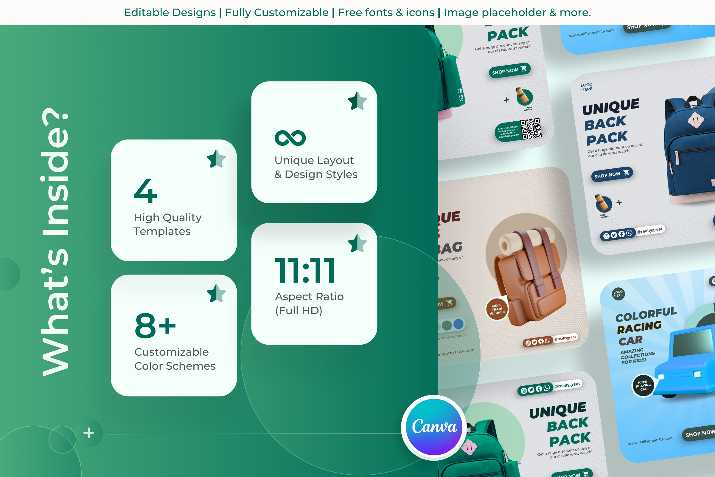 Playful Palette-Kids Canva Templates