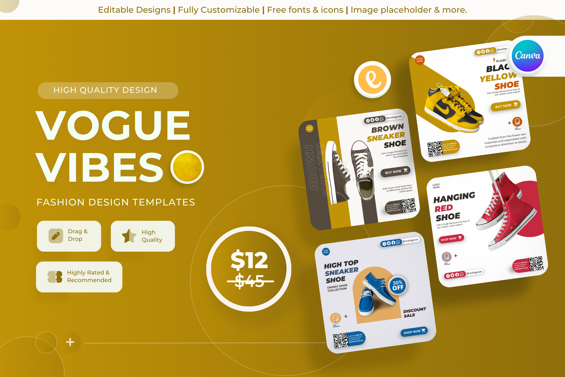 Vogue Vibes- Fashion Canva Templates