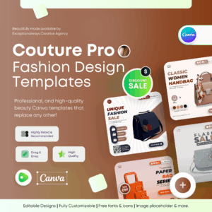 Couture Pro- Fashion Canva Templates