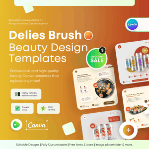 Delies Brush - Foods Canva Template