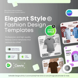 Elegant Style-Fashion Canva Template