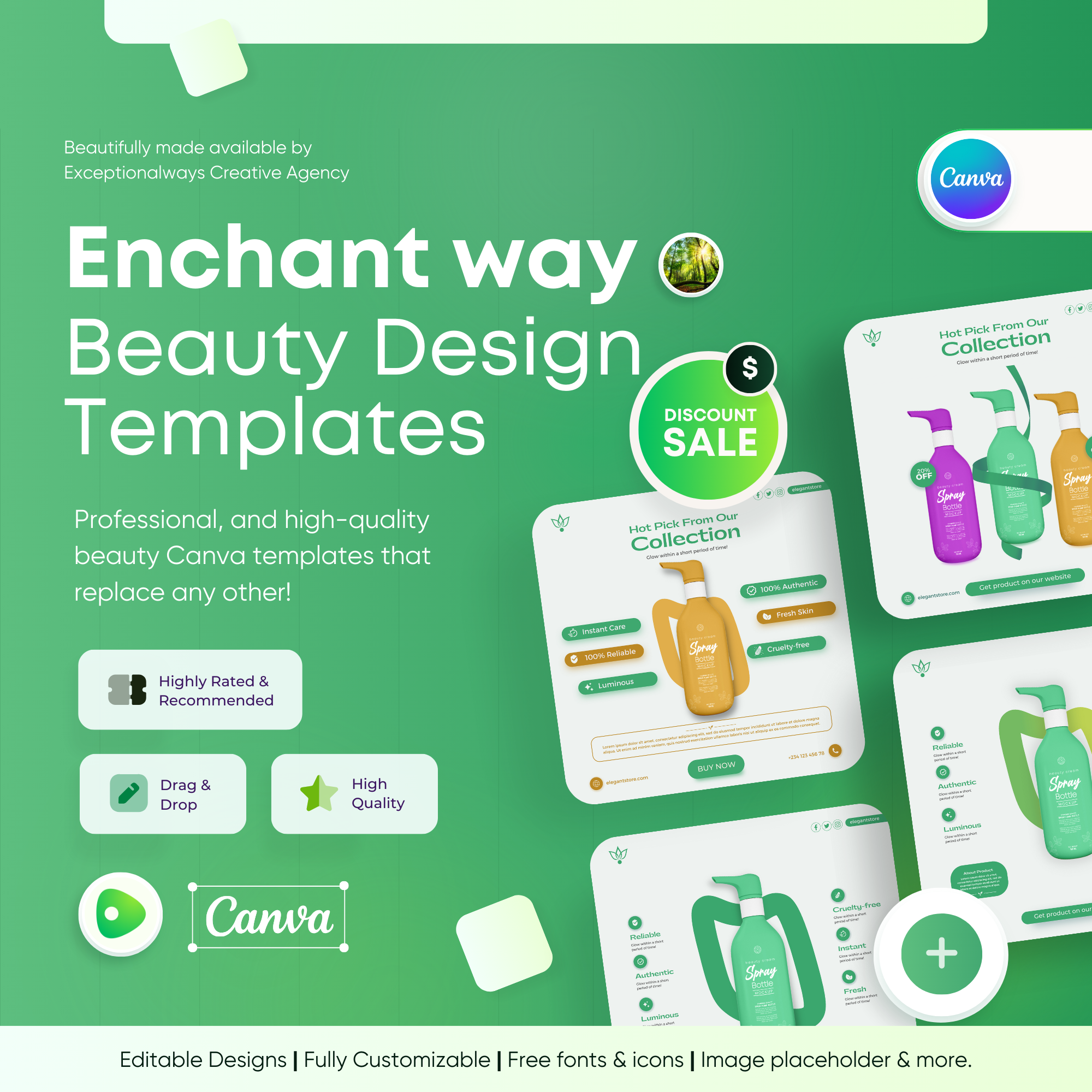 Enchant Way- Beauty Canva Template