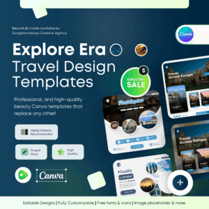 Explore Era - Travel Canva Templates