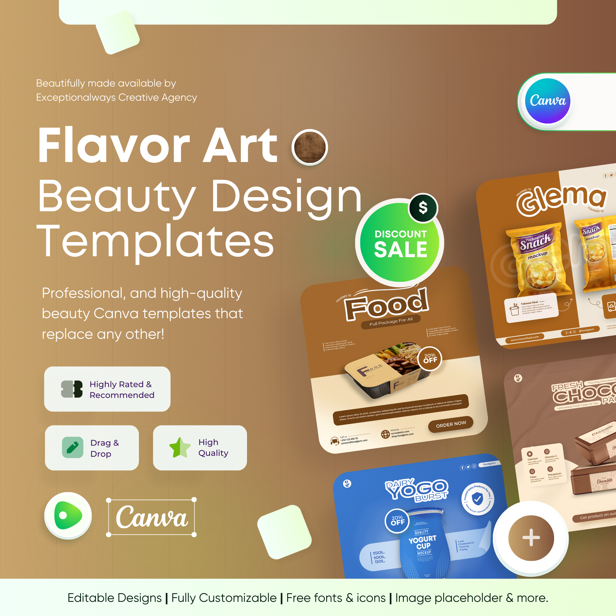 Flavor Art - Beauty Canva Template
