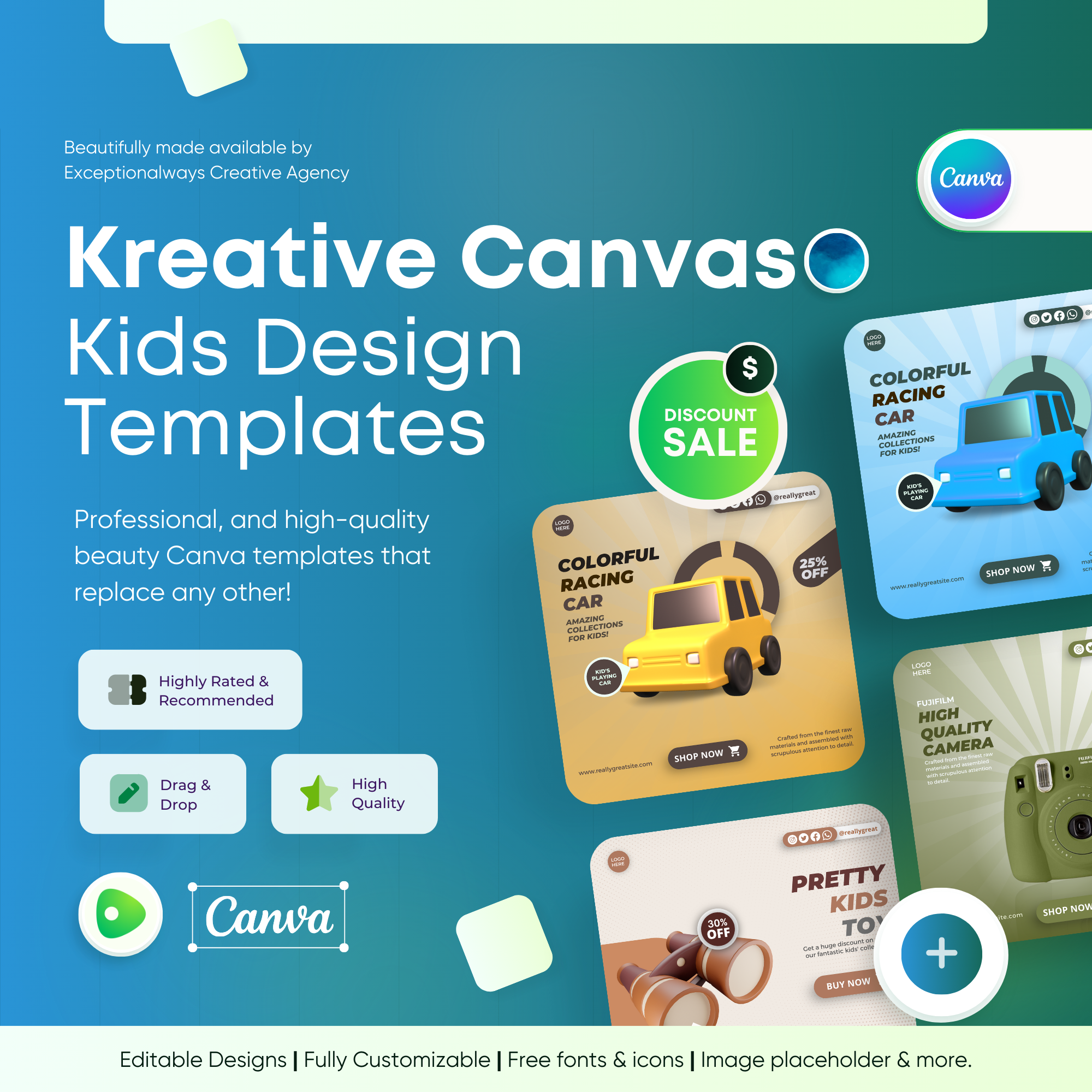 Kreative Canvas-Kids Canva Templates