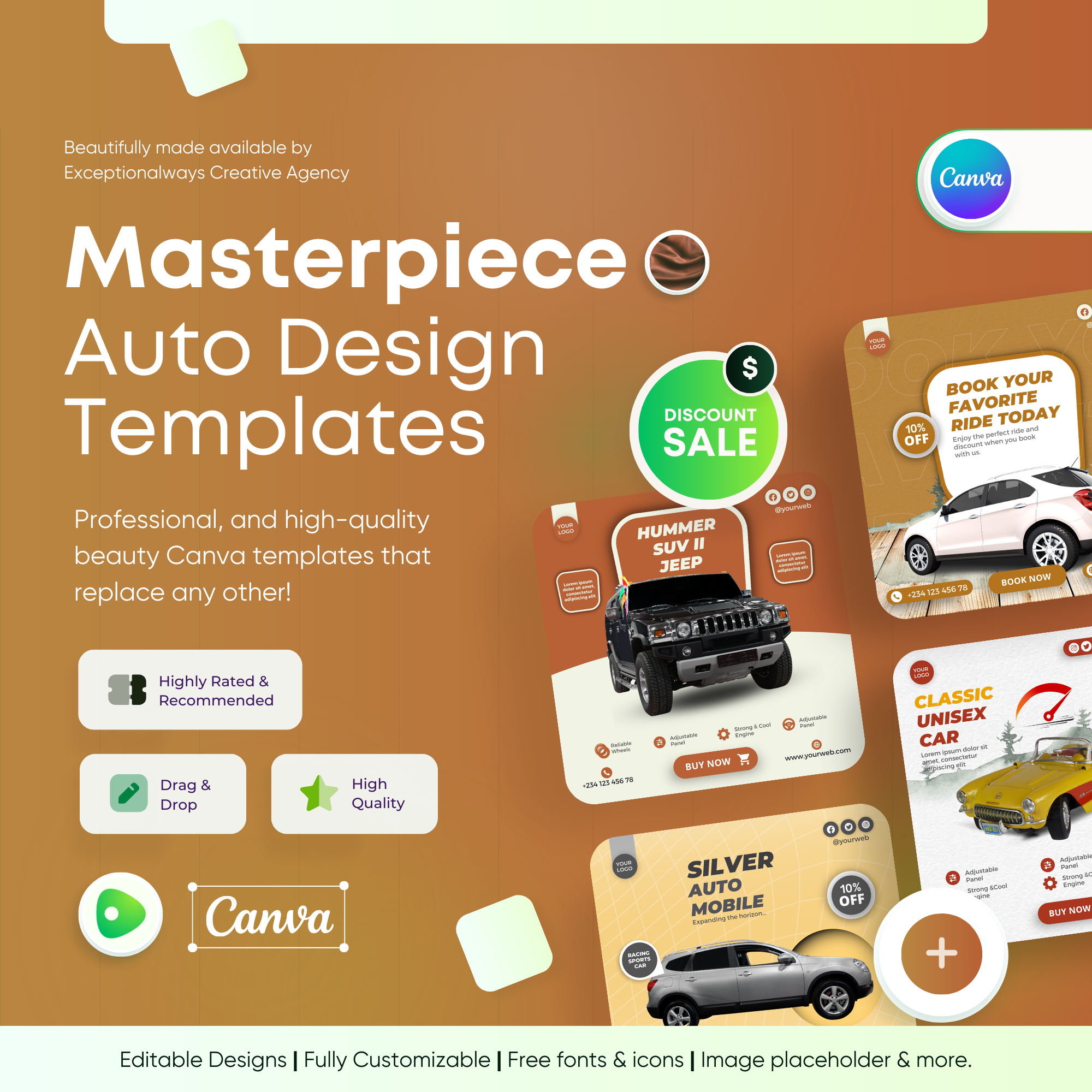 Masterpiece - Auto Canva Templates