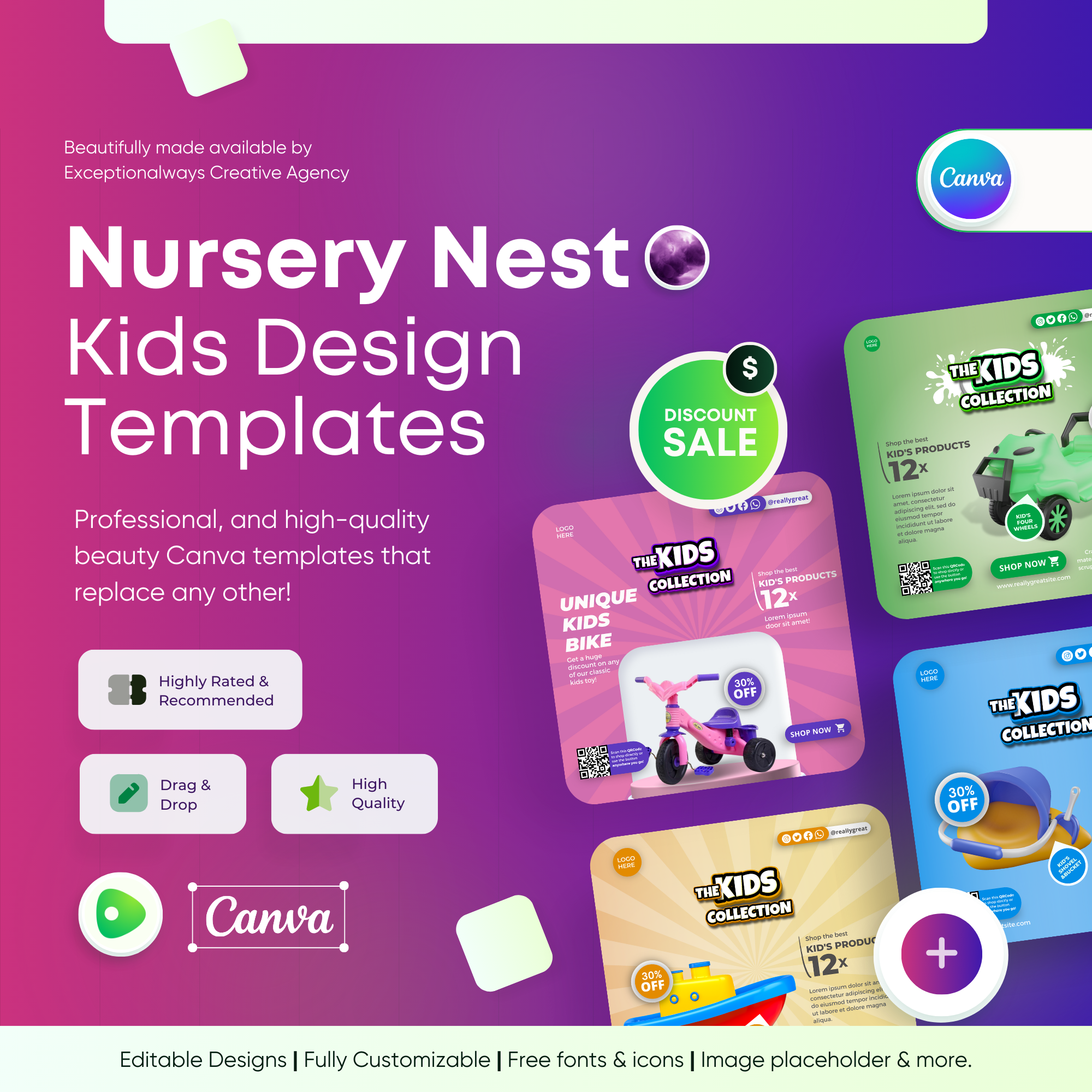 Nursery Nest - Kids Canva Templates