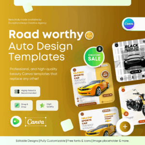 Road Worthy - Auto Canva Templates