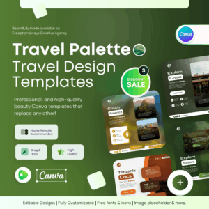 Travel Palette - Travel Canva Templates