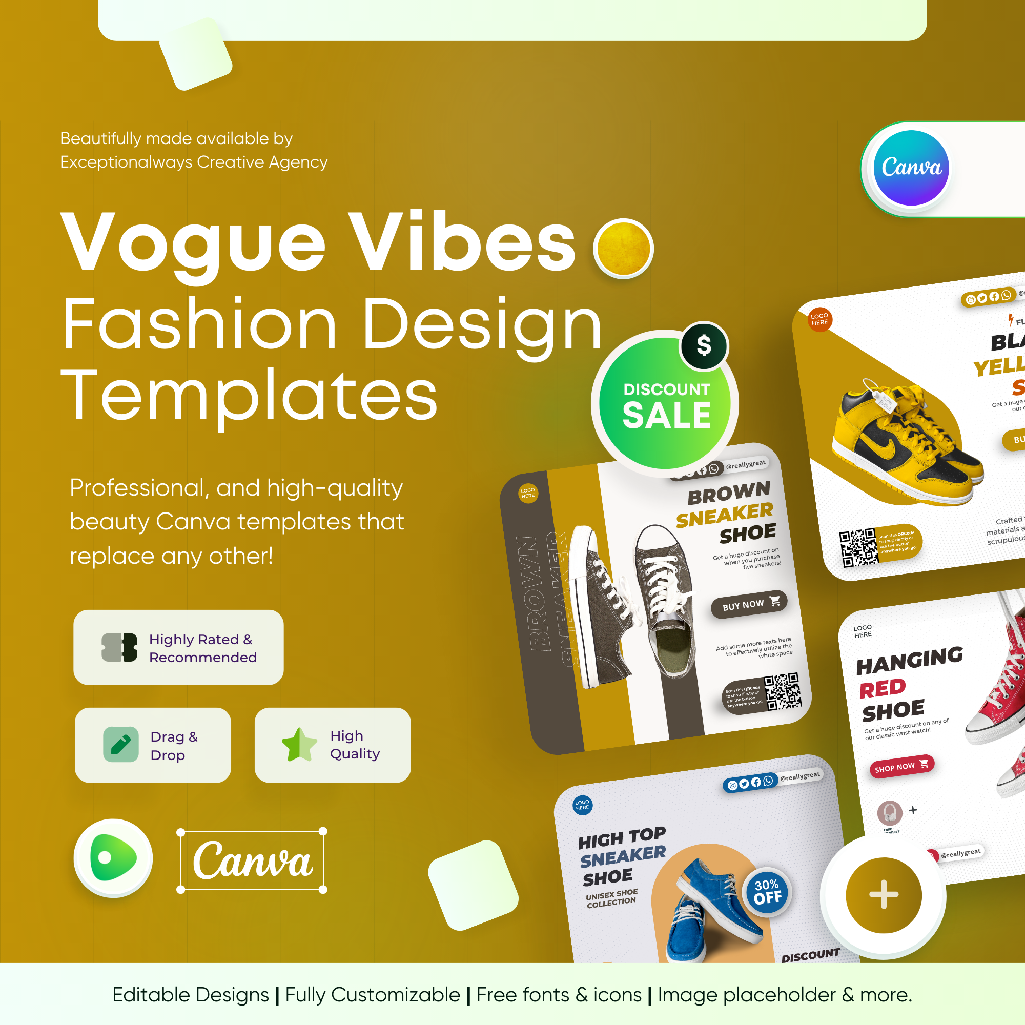 Vogue Vibes- Fashion Canva Templates