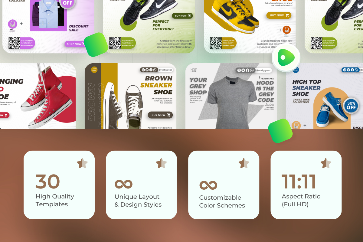 Fashion, Clothing Canva Templates
