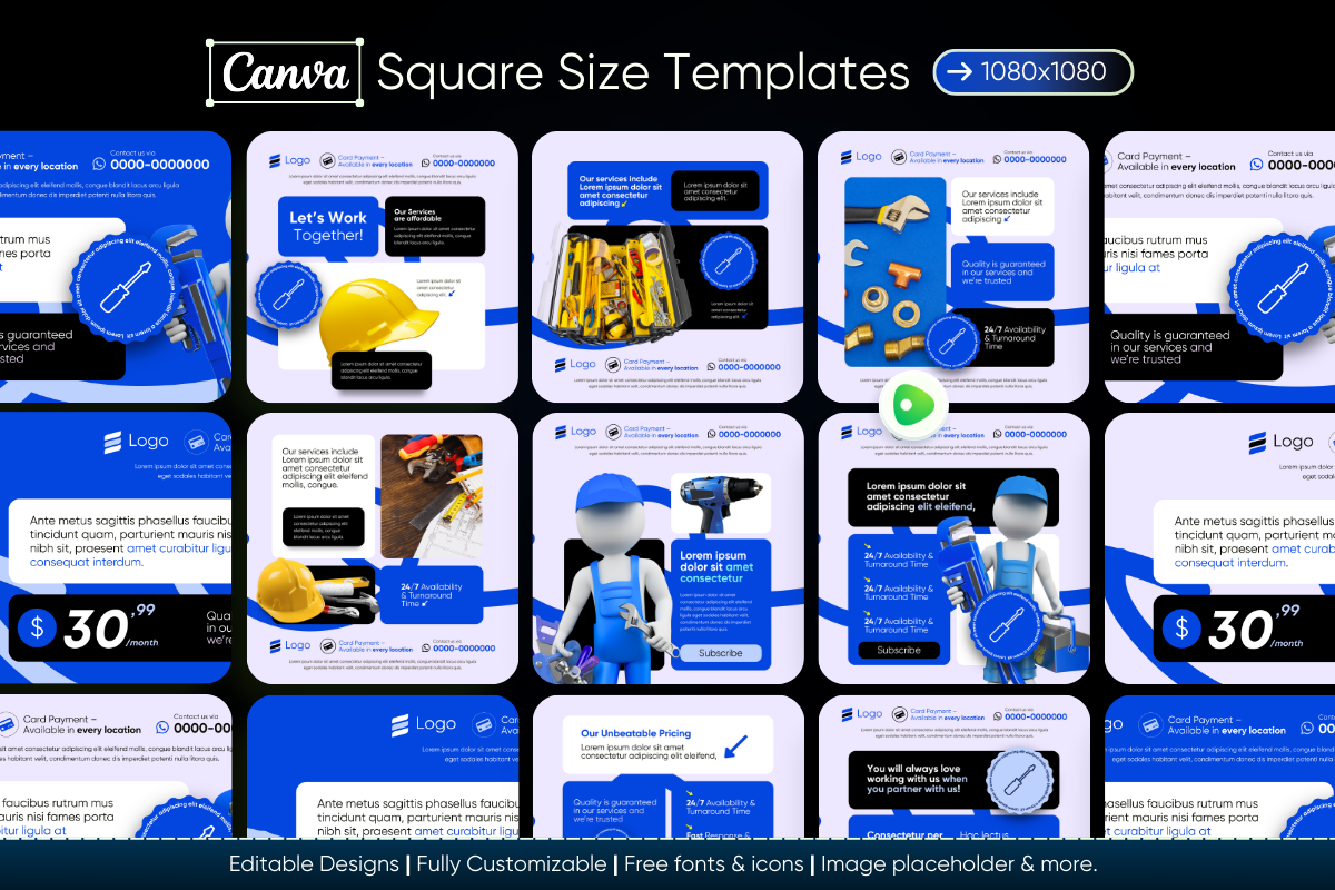Home Hero Canva Marketing Templates