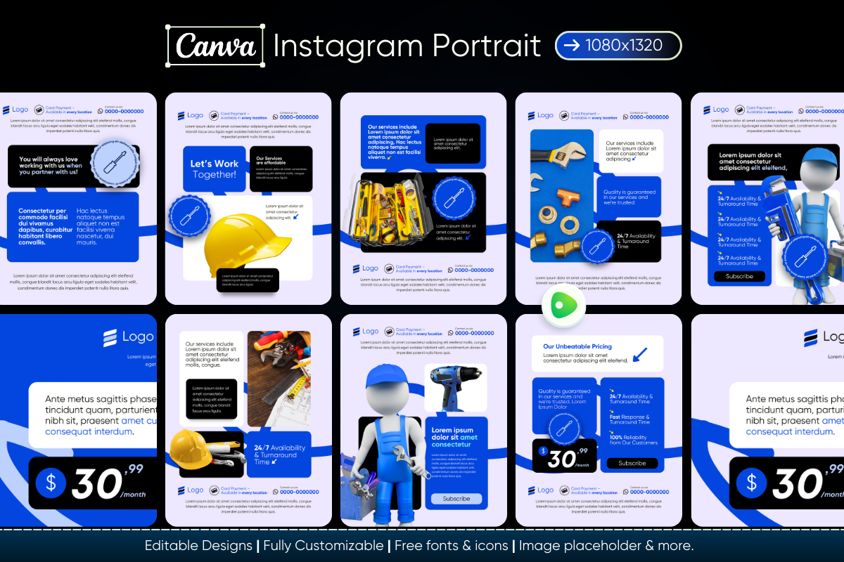 Home Hero Canva Marketing Templates