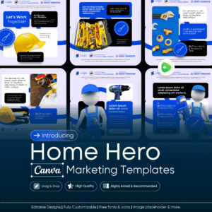 Home Hero Canva Marketing Templates